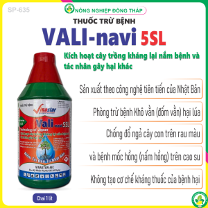 Thuốc Trừ Bệnh Vali-navi 5SL – Kích Hoạt Cây Trồng Kháng Lại Nấm Bệnh Và Tác Nhân Gây Hại Khác (Chai 1 Lít)