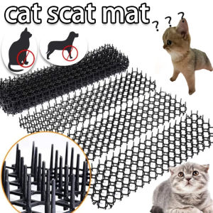 Anti-Cat Mat Cat Prickle Strip Mat Outdoor Transparent Animal Deterrent Tool Cat Repellent Pad with Spike for Garden