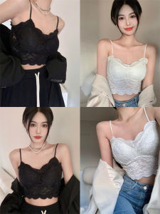 พร้อมส่ง เสื้อสายเดี่ยวบราลูกไม้เสริมฟองน้ำด้านใน สายปรับได้ตามต้องการ ใส่ด้านในหรือเดี่ยวๆก็ปังมากคร่า LG105