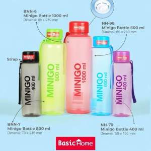 Botol Air Minum 1000ml / 800ml / 600ml Minigo Lion Star Basic Home