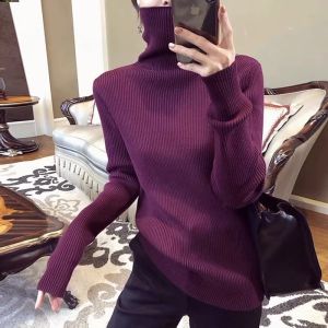 High-necked Cashmere Knit Top Fashion New Design