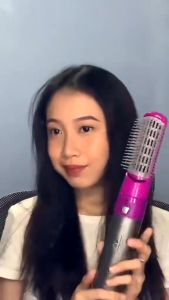 Original 5 In 1 Hair Dryer Comb Curling Iron Straightening Comb Multi-Functional Curling Set