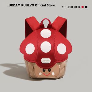 URCDN RDALVO | Cute Smile Mushroom School Backpack for Children