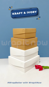 (Isi 20 pcs)  Dus Kraft 22x22x10 Dus Laminasi Jendela Chiffon Pudding Nasi Berkat Hampers Pisang Bolu Cake Kue