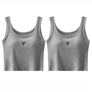 MiiOW | Áo ba lỗ cotton không tay mùa hè cho nữ áo lót cotton mềm mại thoải mái có đệm ngực áo khoác ngoài màu trơn lưng đẹp