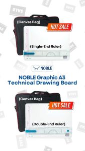 NOBLE Graphic A3 Technical Drawing Board (Double-End Ruler)
