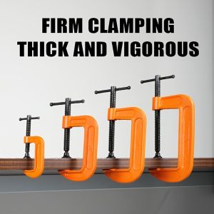 Hot Sale 1”2" 3" 4" 5"  Portable Mounting Heavy-Duty Thickened Adjustable Woodworking Cast Steel C Type G-shaped Clip Clamp