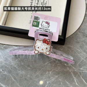 Kẹp Tóc Hình Cá Mập Sanrio Kitty Cat Pachat Dog Candy Color Glittery Large Size Kẹp Tóc Dễ Thương Cho Phụ Nữ Và Trẻ Em