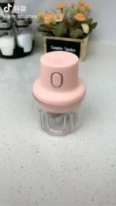 Wireless Mini Electric Garlic Food Chopper Food Blender Processor   Garlic Vegetable Crusher 250ML