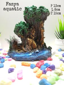aquarium Aquascape ornamen hiasan aquarium Thema pohon bonsai handmade