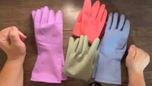 Rubber Cleaning Gloves for Dishwashing Reusable Kitchen Gloves for Washing Dishes and Household Cleaning Perfect for Women Men