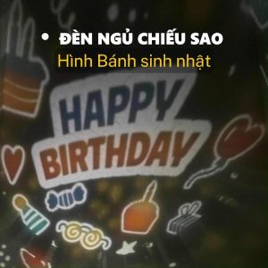 Đèn ngủ chiếu sao Saby Dreamz Saby Stories tấm phim chiếu Bánh sinh nhật quà tặng sinh nhật đèn chiếu trần đa dạng lựa chọn phim chiếu BH12 tháng
