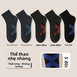 Tất nam MiiOW làm bằng vải cotton chống trượt thấm hút mồ hôi thoáng khí