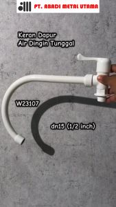 Kran / Keran Dapur Air Dingin Tunggal Plastik W23107 merk Lesso 1/2 inch