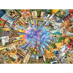 Adults 500/1000/1200/2000PCS Landscape Jigsaw Puzzle Famous Buildings Over The World Puzzles Family Fun Toy Entertainment Toys