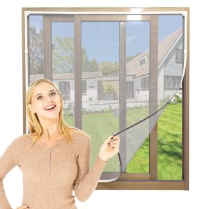 Window Screen Fiberglass Fly Screen Adjustable Mosquito Net Window Insect Mesh