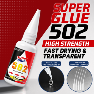 LOOLIFL 502 20ML Instant Transparent Medium Thick Viscosity Adhesive Fast Curing For Repair Shoe Plastic Home Decor DIY Kit Fix