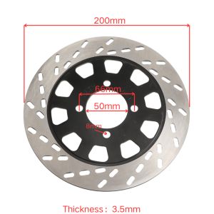 130/160/180/200/220mm Universal Front Rear Brake Disc for 50/90/110/125/150/200/250cc ATV Quad Go Kart Buggy UTV Trike Dirt Bike