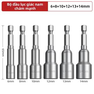 DAIENGONGJU | Bộ Đinh Vít Tự Khoan Đầu Lục Giác Từ Tính