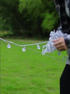 led Quầy hàng ngoài trời phổ biến năng lượng mặt trời ở chợ đêm cắm trại bầu trời đầy sao ins Dây đèn trang trí không khí kỳ nghỉ tại nhà