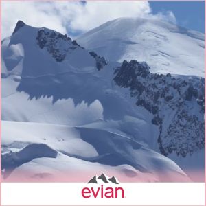 Evian Natural Mineral Water Sports Cap 750ml. Original Prancis