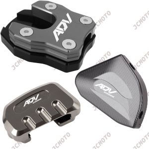 For HONDA ADV160 ADV 150 160 ADV150 2019-2024 2025 2026 Motorcycle Accessories Aluminum Kickstand Sidestand Stand Extension Enlarger Pad