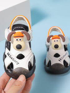 Soft Bottom Baby Toddler Shoes Summer Non-Slip Anti-kick Baby Boy Cartoon Sandals Cute Velcro Childrens Shoes