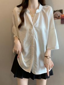 Áo Đỡ Tạo Dáng Ôm Dài Tay Cổ V Cho Phụ Nữ Béo