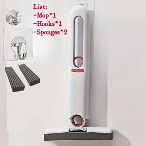 Mini Squeeze Mop Portable Cleaning Mop Handheld Desktop Bathroom Boat Car Window Glass Sponge Cleaner Home Cleaning Tool