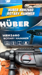 HUBER HRH2680 Rotary Hammer Drill 220V 800Watt / Mesin Bor Bobok Beton Listrik 26mm / Bor Penghancur Tembok / Demolition Jack Hammer / Bor Palu / Electric Hammer Kelas Industrial