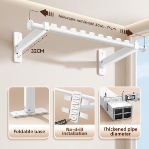 WEILAISHI | Side Mount Extendable Clothes Drying Rack
