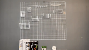 Open End Wire Mesh Basket Storage | Hanging Screen Basket Display Rack Organizer | Screen Mesh Storage Bin