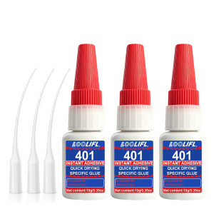 LOOLIFL | Loolifl 401 Instant Adhesive 10g 1-7Pcs Super Glue Fast Dry Cyanoacrylate Glue Universal Strong Bond for Metal Plastic Ceramic
