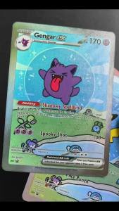 Funism | Fan‑Made Blue Bubble Series Gengar Custom High‑Quality Game Texture Collectible Card Toy For Gift Collection