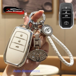 ฝาครอบสมาร์ทคีย์โตโยต้าสำหรับรถยนต์โตโยต้าฟอร์จูนเนอร์ Revo Rocoo เคสกุญแจรถยนต์โตโยต้าพวงกุญแจสำหรับกุญแจรีโมตรถโตโยต้าปลอกใส่กุญแจ Toyota