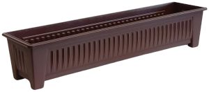 กระถาง กระถางต้นไม้ กระถางรางยาว ขนาด 33 นิ้ว สีโอ๊ค 5 ใบ ชิ้น อัน