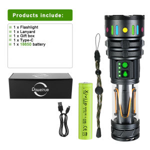 99000000LM Zoom Round Beam LED flashlight High Power LED Flashlight Rechargeable COB Torch Outdoor COB Camping Fishing Lantern