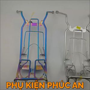Baga trước xe Honda Blade 110 gác baga giữa treo đồ inox titan 7 màu Blade 110cc