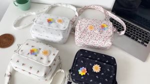 Mismi Felly Bag: Tas Selempang Wanita Motif Flower & Korean Style