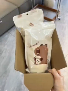 Drawstring Tear-free Garbage Bag Office Thickened Large Roll Home Kitchen Automatic Closing Dormitory Bag