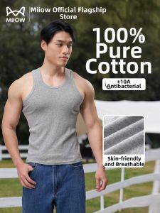 MiiOW | 100% Cotton Breathable Mens Tank Top