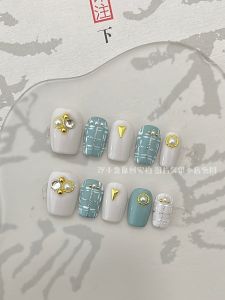 Original Small Sunseeker Fish Brand Wear Armor Short Nail Product สีสันสดใสสําหรับทุกสภาพผิว Handmade Pearl Nail Art