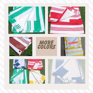 LONA TRAPAL STRIPE GREEN Roll-Up with Rope Pang-tabing sa tindahan