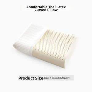 Latex Pillow for Adult Cervical Support Sleep Aid Anti-Mite