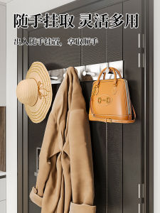 Thickened 304 Stainless Steel Hooks Powerful Load Bearing Adhesive Bathroom Clothes Hat Wall Mounted Hooks Strong Bearing Capacity