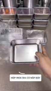 Set 3 Hộp Đựng Bảo Quản Thực Phẩm MELLI Chất Liệu Inox 304 Kèm Nắp Nhựa Hộp Đựng Bảo Quản Thực Phẩm Tủ Lạnh Đảm Bảo An Toàn Sức Khỏe