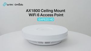 TP-Link EAP620 HD AX1800 Wireless Dual Band Multi-Gigabit Wi-Fi 6 Ceiling Mount Access Point