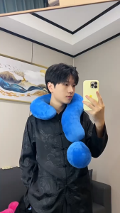 Gối ôm hình dấu hỏi phong cách – gối tựa cổ mềm decor trang trí nội thất mới nhất 2025