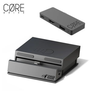 Savage Raven by Skull & Co. Jumpgate Dock 4k USB C Hub Portable Stand for Nintendo Switch OLED & Switch 2 Dock Accessories