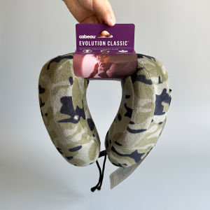 Portable Memory Foam U-Shaped Pillow Latex Travel Airplane Office Nap Pillow Neck Support Breathable Design Adjustable Size